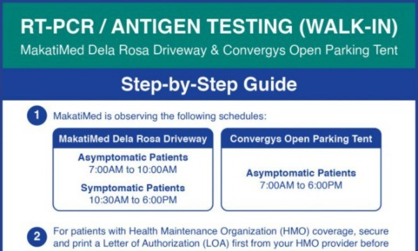 Guide to COVID-19 Testing @ MakatiMed
