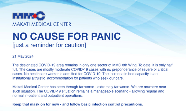 No Cause for Panic