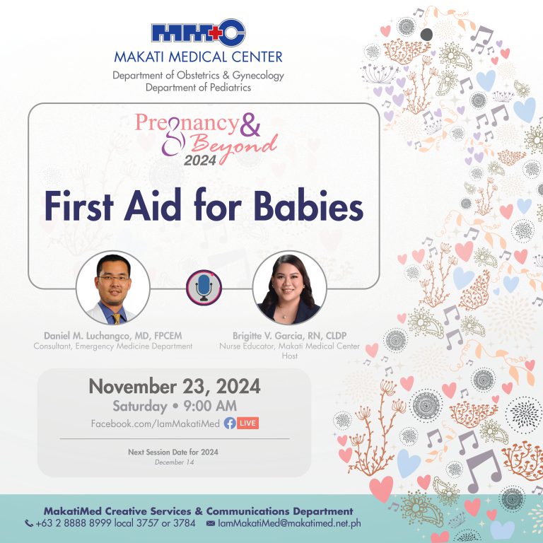 Pregnancy & Beyond 2024: First Aid for Babies poster