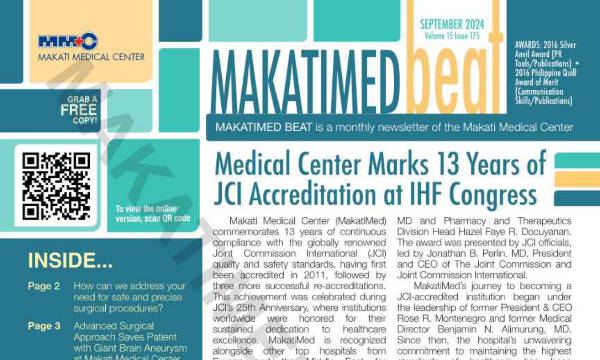 MakatiMed Beat September 2024 Volume 15 – Issue 175 thumbnail